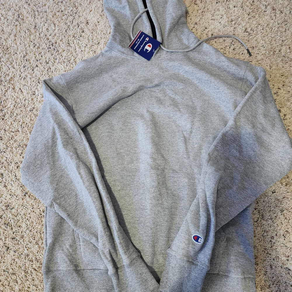Champion Men's Gray Hoodie Sweater